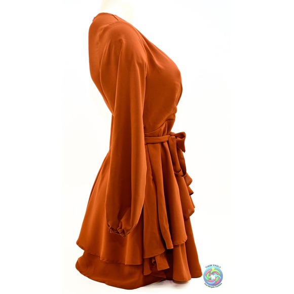 COSONSEN XS V-NECK DRESS - Picture 4 of 10